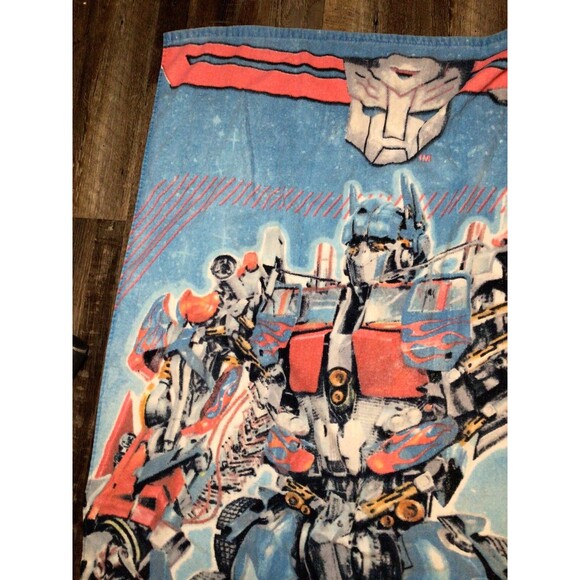 Vintage Transformers Bath Beach Towel Large 29”x53” Optimus Prime Movie - Picture 6 of 16